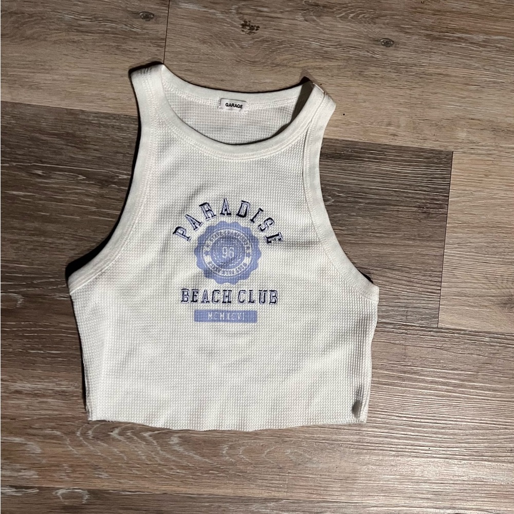 Garage paradise beach club tank top